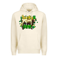 Tofu St. Patrick's Day Cow Premium Hoodie - HowdyJamesFarm