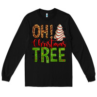 Black oh Christmas tree cake Long Sleeve Tee - Jasminsmagicworld