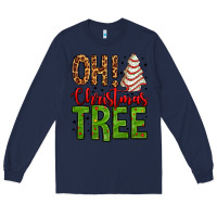 Navy oh Christmas tree cake Long Sleeve Tee - Jasminsmagicworld