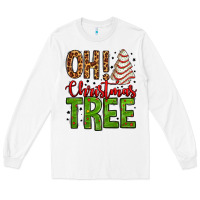 White oh Christmas tree cake Long Sleeve Tee - Jasminsmagicworld