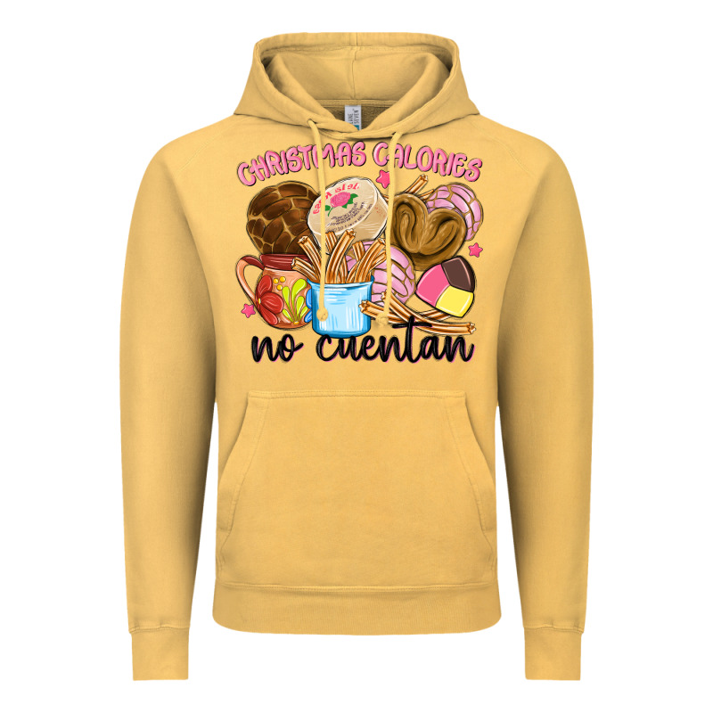 Christmas Calories No Cuentan Vintage Hoodie by MaliasSmallBusiness | Teevron