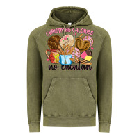 Vintage Olive christmas calories no cuentan Vintage Hoodie - MaliasSmallBusiness