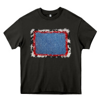 Asphalt cowhide bandana denim background Heavy Core Tee - AdoDesignShop