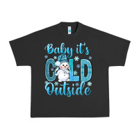 Pigment Black baby it's cold outside bbs Urban Heavy Tee - BundleAndBundleShop