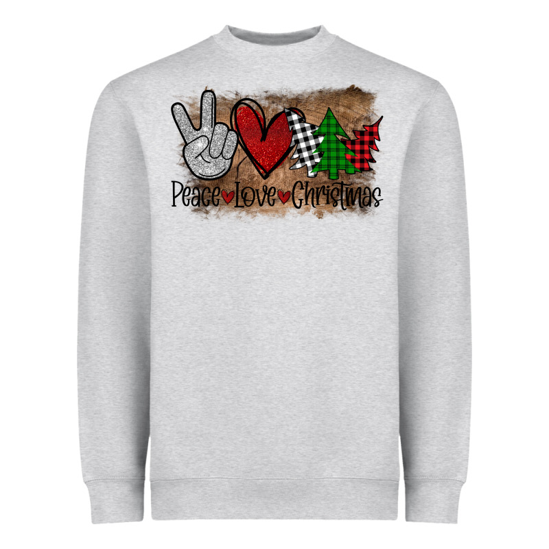 Peace Love Christmas Heavyweight Sweatshirt by Bettercallsaul | Teevron