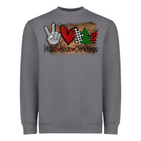 Storm Peace Love Christmas Heavyweight Sweatshirt - Bettercallsaul