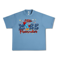 Pebble Blue little miss firecracker Urban Heavy Tee - JahusDesignShop