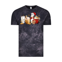 Cloud Black Christmas Milk and Cookie Latte Coffee Cups Vintage Tee - MaliasSmallBusiness