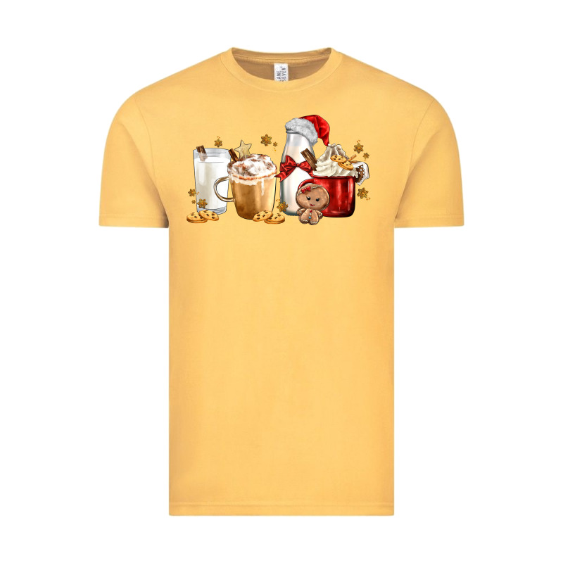 Christmas Milk And Cookie Latte Coffee Cups Vintage Tee by MaliasSmallBusiness | Teevron