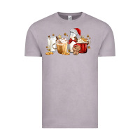 Vintage Zinc Christmas Milk and Cookie Latte Coffee Cups Vintage Tee - MaliasSmallBusiness