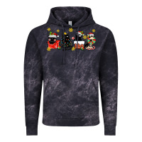 Cloud Black christmas cats Vintage Hoodie - MaliasSmallBusiness