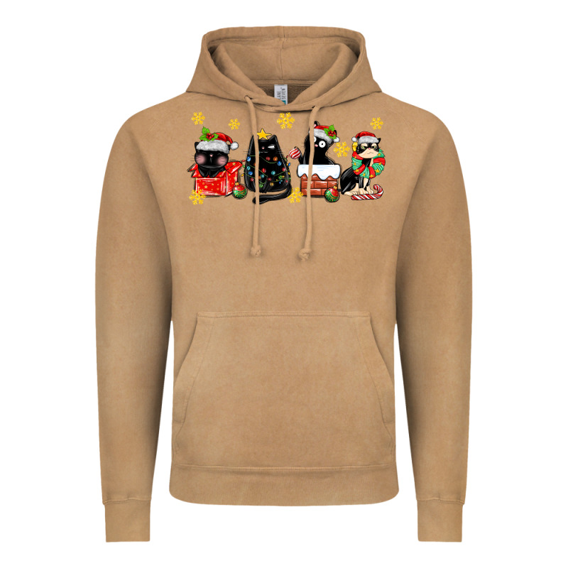 Christmas Cats Vintage Hoodie by MaliasSmallBusiness | Teevron