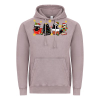 Vintage Zinc christmas cats Vintage Hoodie - MaliasSmallBusiness