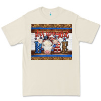 Bone Western Star Spangled Baby Cow Premium Tee - LillyAllenDesigns