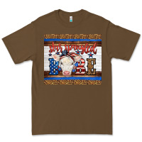 Cacao Western Star Spangled Baby Cow Premium Tee - LillyAllenDesigns