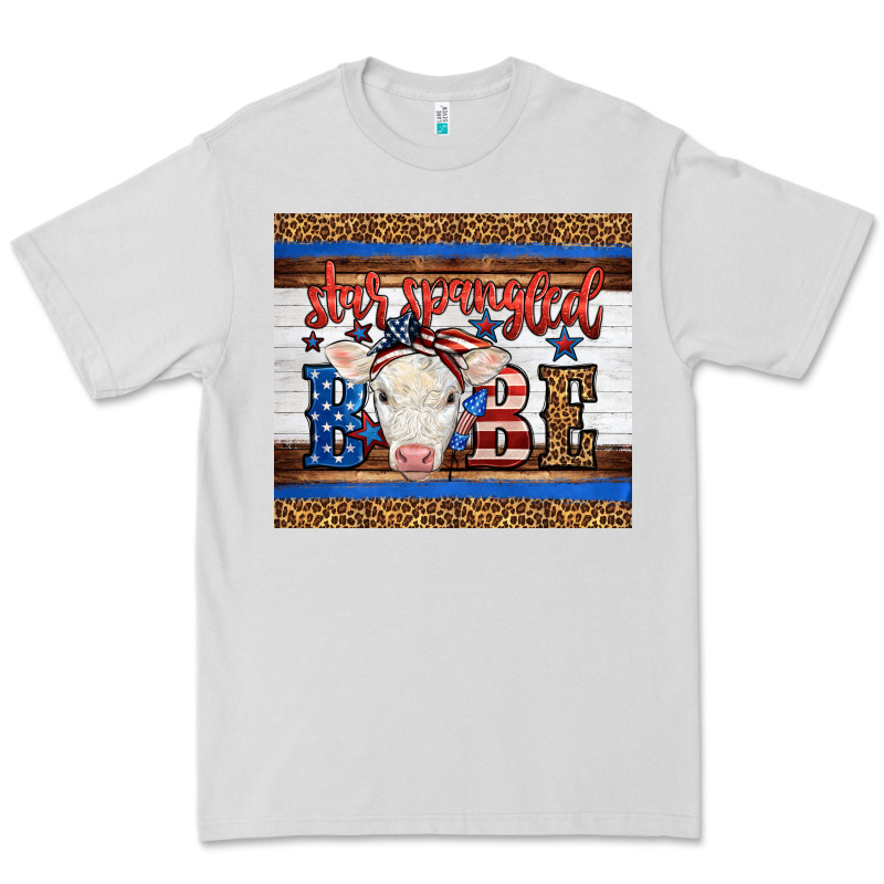Western Star Spangled Baby Cow Premium Tee by LillyAllenDesigns | Teevron