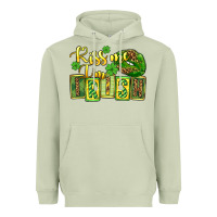 Matcha St. Patrick's Kiss me i am irish Heavyweight Hoodie - OliviaCreatesArt