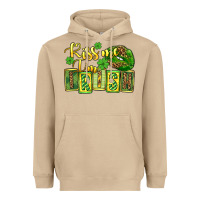 Mushroom St. Patrick's Kiss me i am irish Heavyweight Hoodie - OliviaCreatesArt