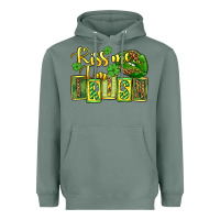 Sage St. Patrick's Kiss me i am irish Heavyweight Hoodie - OliviaCreatesArt