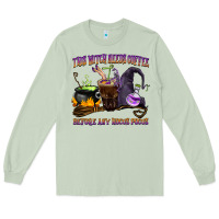 Matcha this witch needs coffee before any hocus pocus Long Sleeve Tee - BarkalooDesign