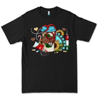 Black Christmas sunflower gemstone nurse Premium Tee - JahusDesignShop