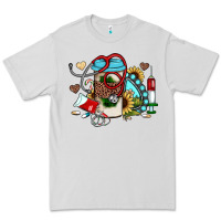 Dove Grey Christmas sunflower gemstone nurse Premium Tee - JahusDesignShop