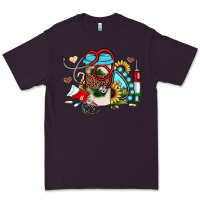 Plum Christmas sunflower gemstone nurse Premium Tee - JahusDesignShop