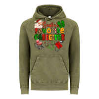 Vintage Olive santas favorite caregiver Vintage Hoodie - MaliasSmallBusiness