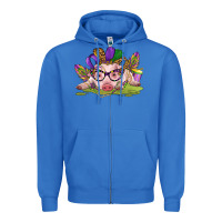 True Royal mardi gras pig Zipper Hoodie - CowGirlArtShop
