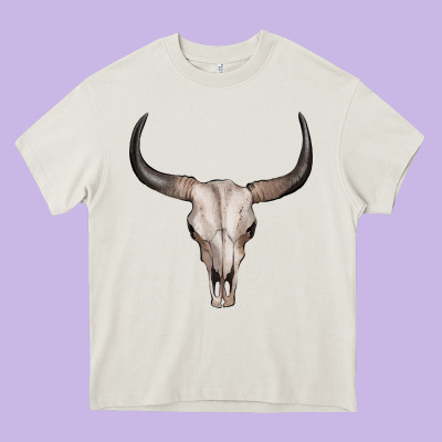 Bullskull Heavy Core Tee Designed By Artiststas