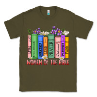 Army Green women of the bible Classic Tee - MaliasSmallBusiness