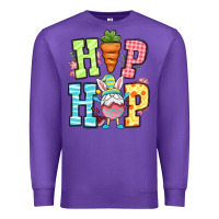 Purple Easter hip hop gnome Premium Sweatshirt - OliviaCreatesArt