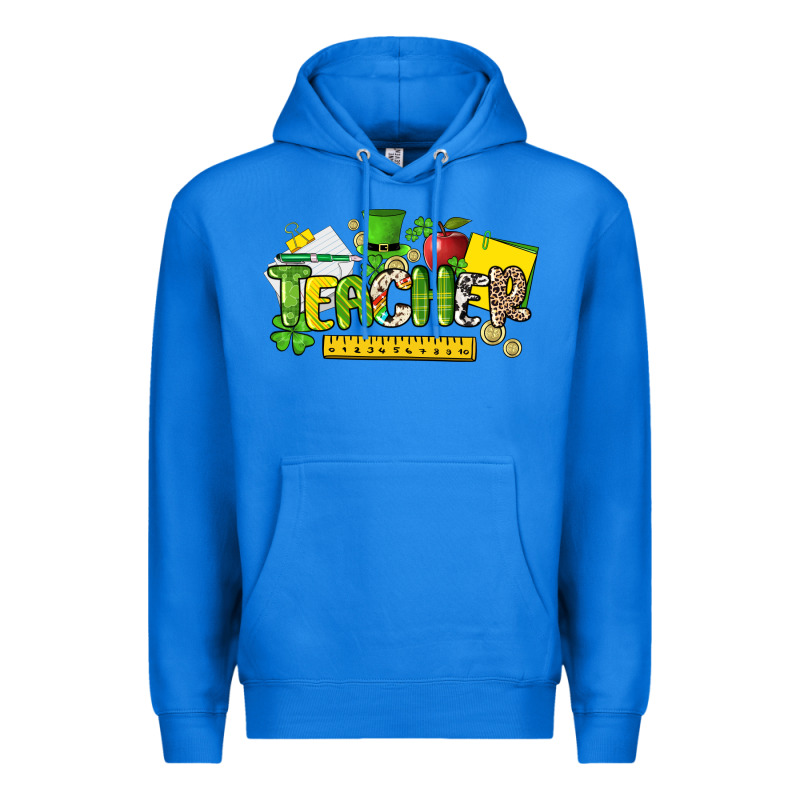 Teacher St. Patrick's Day Premium Hoodie by HowdyJamesFarm | Teevron