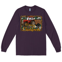 Plum Merry Christmas Tractor Long Sleeve Tee - RanaPortraitStore