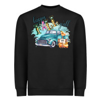 Black Happy Fall YALL Pumpkin Truck Shirt Heavyweight Sweatshirt - Bettercallsaul