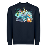 Navy Happy Fall YALL Pumpkin Truck Shirt Heavyweight Sweatshirt - Bettercallsaul