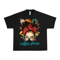 Black coffee please messy bun with coffee bean bbs Urban Heavy Tee - BundleAndBundleShop