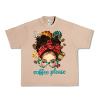 Burro coffee please messy bun with coffee bean bbs Urban Heavy Tee - BundleAndBundleShop