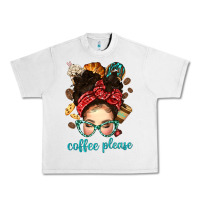 Lunar Rock coffee please messy bun with coffee bean bbs Urban Heavy Tee - BundleAndBundleShop