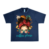 Navy coffee please messy bun with coffee bean bbs Urban Heavy Tee - BundleAndBundleShop