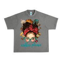 Tornado coffee please messy bun with coffee bean bbs Urban Heavy Tee - BundleAndBundleShop