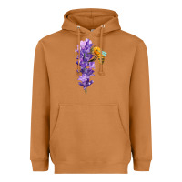 Meerkat honey bee with lavender fa element Heavyweight Hoodie - FaDigitalArtStudio