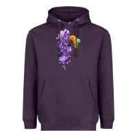 Honey Bee With Lavender Fa Element Heavyweight Hoodie | Teevron