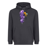 Smoke honey bee with lavender fa element Heavyweight Hoodie - FaDigitalArtStudio
