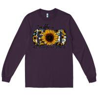 Plum with god all things are possible sunflower Long Sleeve Tee - Jasminsmagicworld