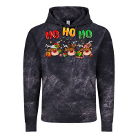 Cloud Black ho ho ho reindeer Vintage Hoodie - MaliasSmallBusiness