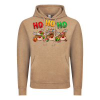 Vintage Coffee ho ho ho reindeer Vintage Hoodie - MaliasSmallBusiness
