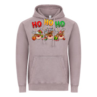 Vintage Zinc ho ho ho reindeer Vintage Hoodie - MaliasSmallBusiness