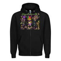 Black parading with my gnomies Zipper Hoodie - CowGirlArtShop