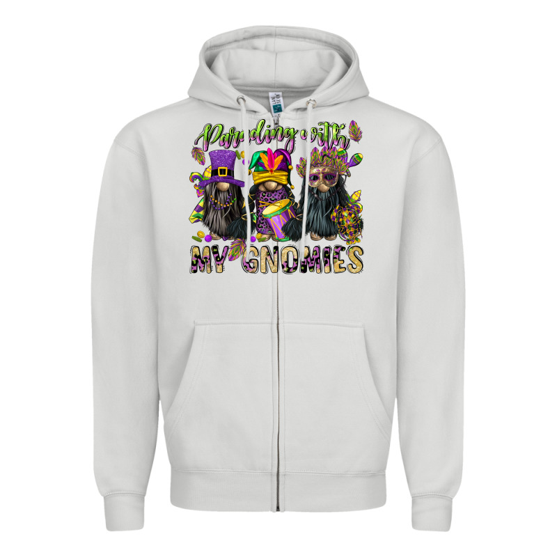Parading With My Gnomies Zipper Hoodie by CowGirlArtShop | Teevron